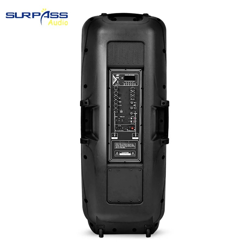 TB215 High Power 450W Double 15 Inch Bass Portable for Bluetooth Wireless Outdoor Trolley Speaker Handheld Microphone Blue Tooth