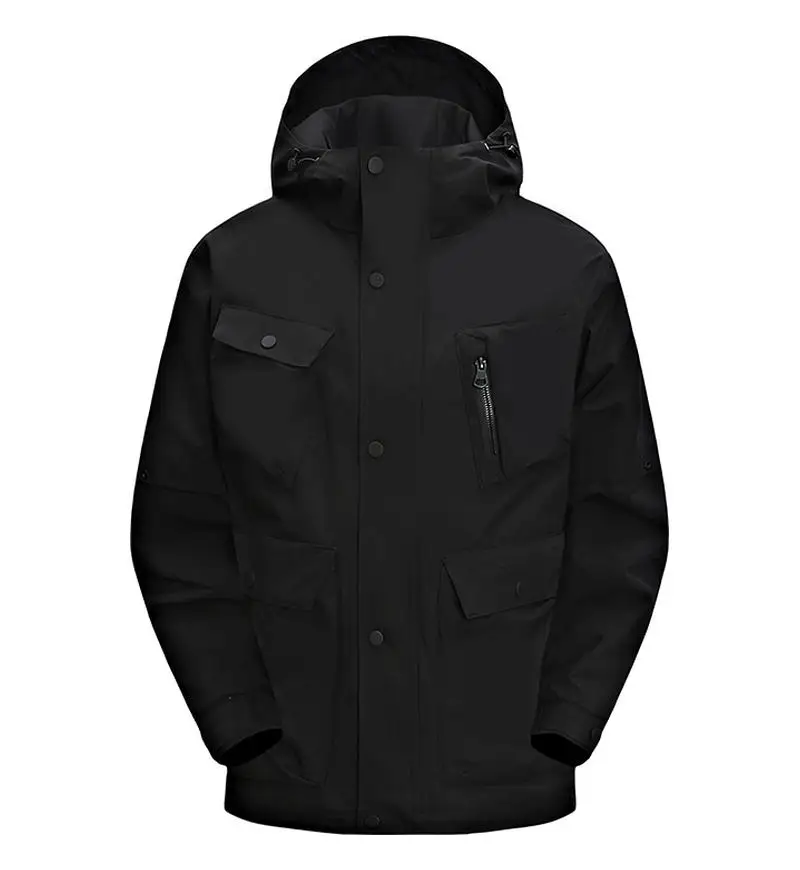 Printed Outdoor Waterproof and Windproof Puffer Jacket Removable Liner Warm Winter Unisex Down Jacket