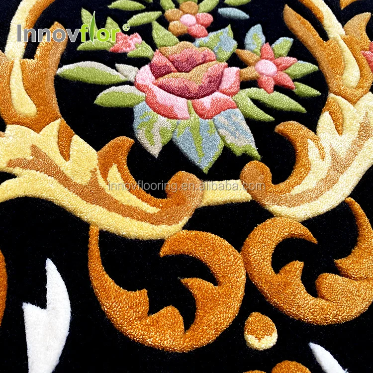High Pile  Wool and Silk Hand Tufted Carpet Manufacturer Handmade Carpet and Rug Dubai Rug