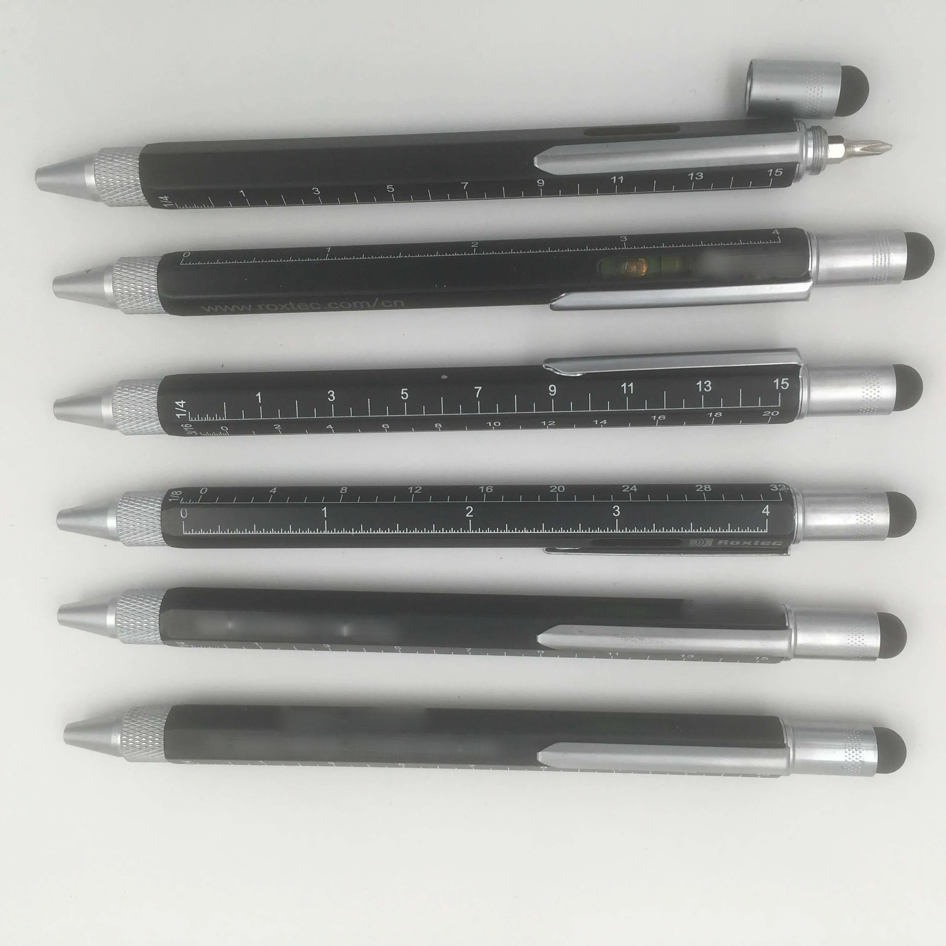 Multi Functional Tool Tech Ballpoint Pen Spirit Level Screwdriver Ballpoint Pen Stylo Promotional Pens