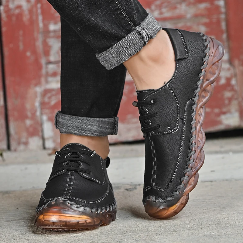New Model Genuine Leather Mens Casual Dress Shoes Manufacturer Breathable Dress Shoes