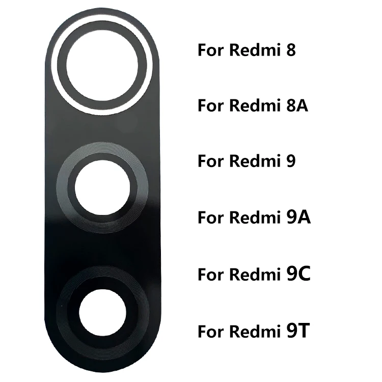 Verre De Caméra Arrière Avec Adhésif Pour Xiaomi Redmi 9C / 9A - Neuf - MPN 70775