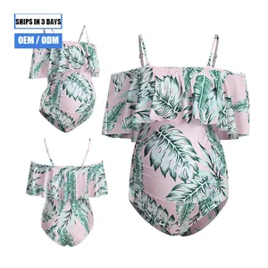Women's Maternity Swimwear, Summer Bikini, One-shoulder Women's Maternity Beachwear