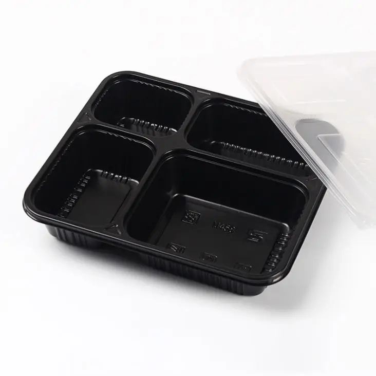 Xpoko Food Plastic Lunch Box Office Microwave Oven Divider Bento