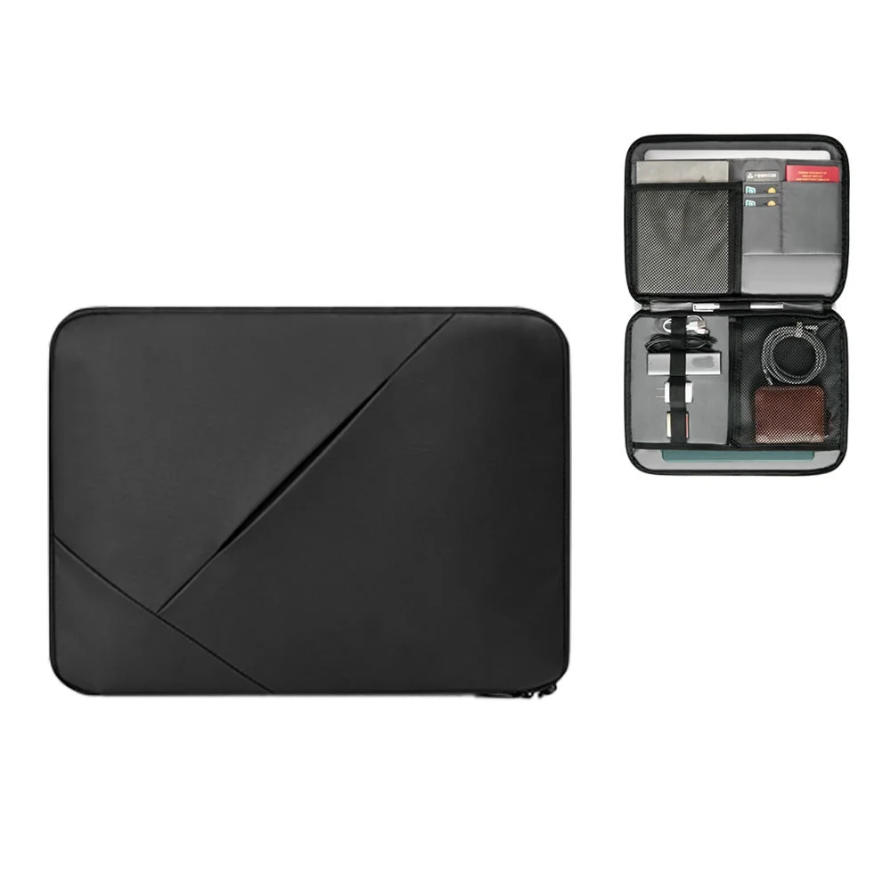 Waterproof Shockproof Lightweight Modern 11-12 Inches Business Laptop Bag Customizable Portable Polyester Large Capacity Fully