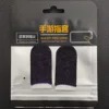 Black background, purple shimmer, silver purple edge