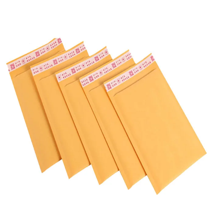Custom Size Printed Bubble Envelopes A2 A3 A4 Air Bubble Mailing Packaging  Brown Kraft Paper Envelope