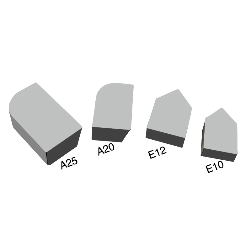 Carbide Soldering Tips Cutting Tools Tungsten Carbide Inserts P30 K20 YT5 Yg6 Yg8 A110 A112 A114 A116 A118 A120 A122