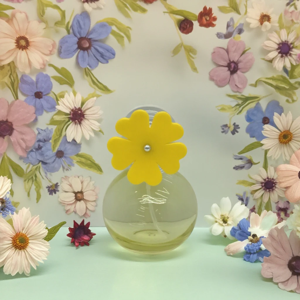 product cute kids perfume bottles colored flower fragrance bottle empty refillable perfume bottle-30