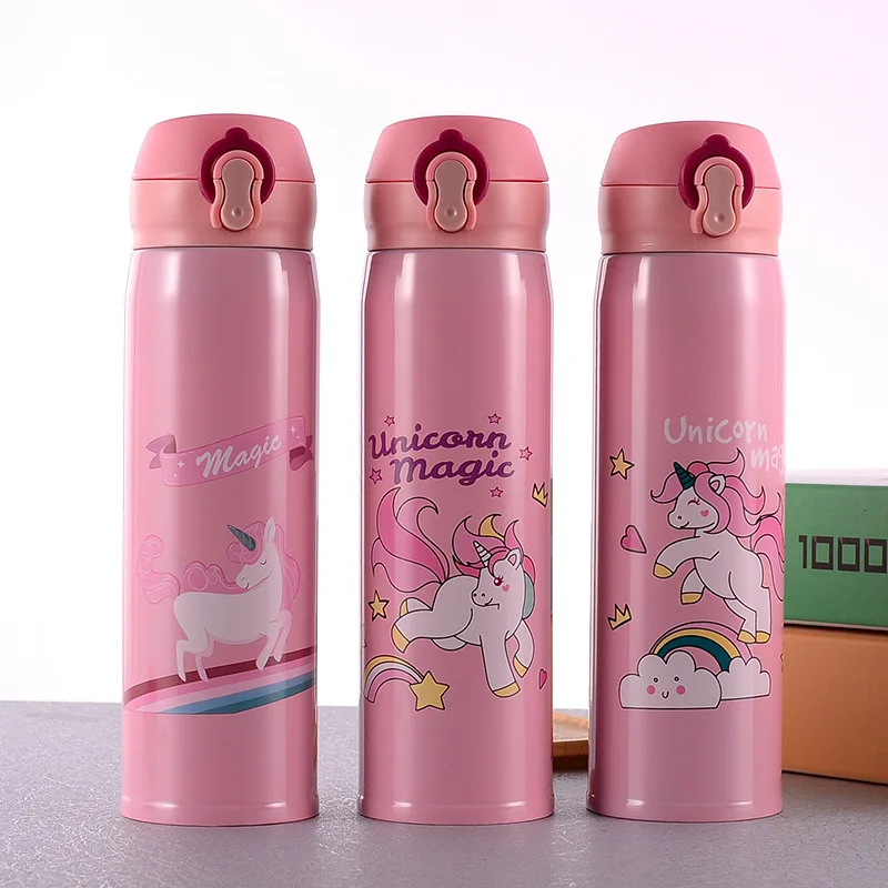 Unicorn Water Bottle, Stainless Steel Bottle for Kids