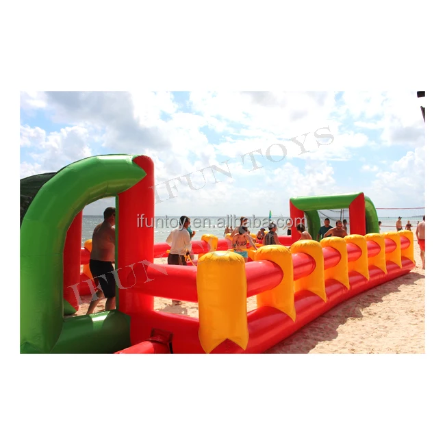 Commercial Human Foosball Inflatable Slip n Slide Football Human Table Soccer for Team Building Games