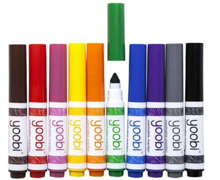 .com: Yoobi Double Ended Stamp Markers 10 Pack
