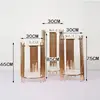 D Gold round 3-piece set