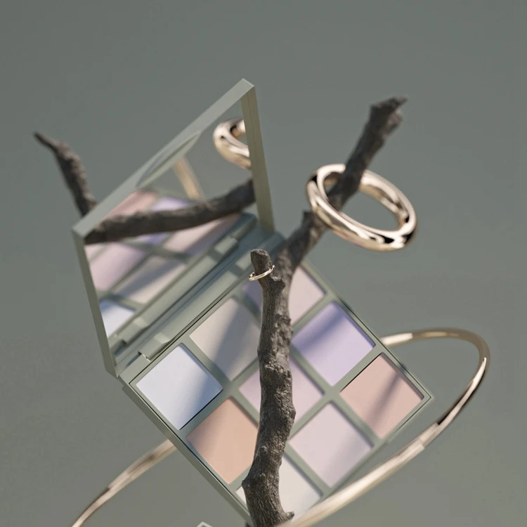 PC7037 Wholesale Makeup Eye Shadow Palette Empty Eyeshadow Palette Case,hard case Eyeshadow Palette,eyeshadow Powder case