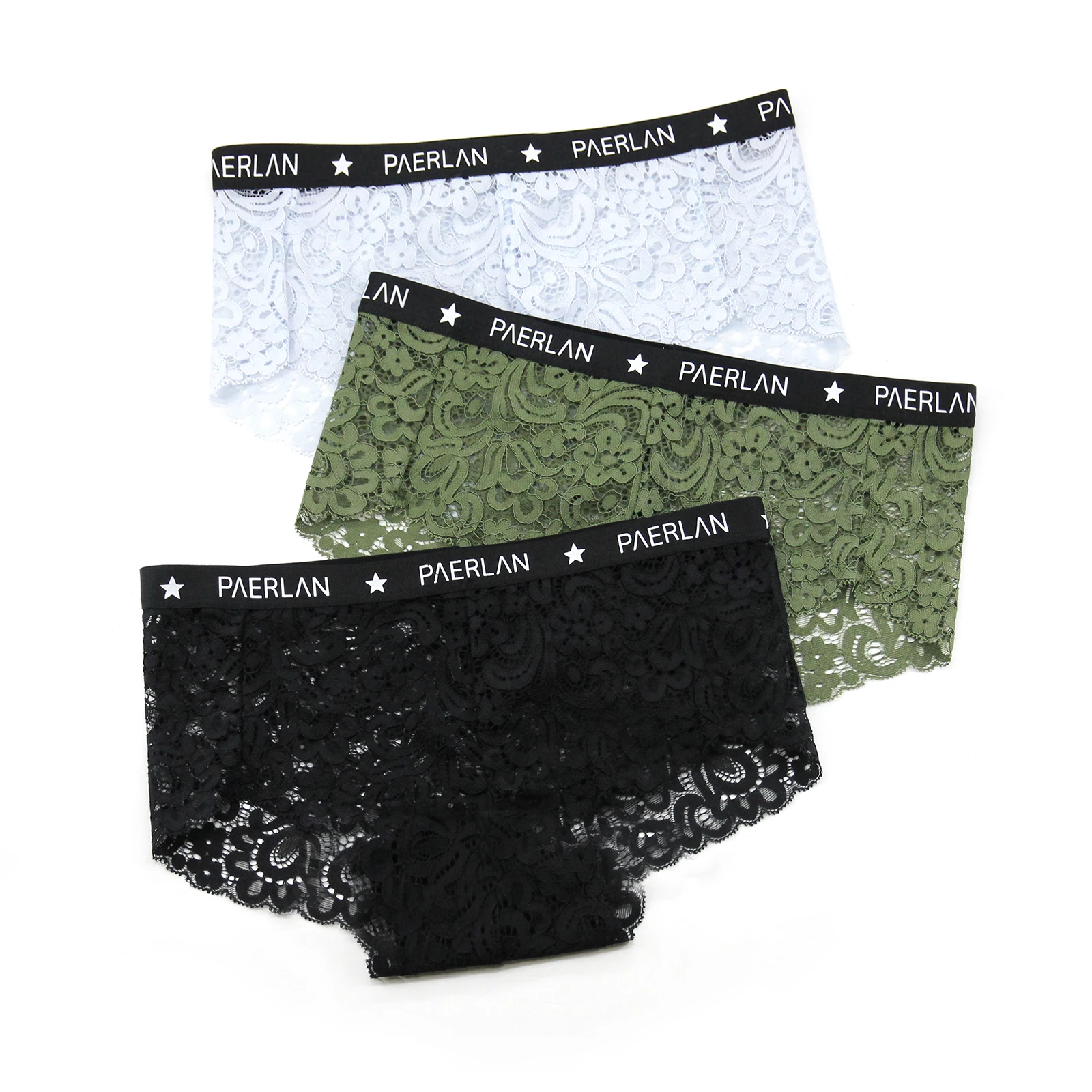 PAERLAN ODM & Customized High Quality Very Sexy Young Girl Fancy Women Breathable Transparent Lace Panties