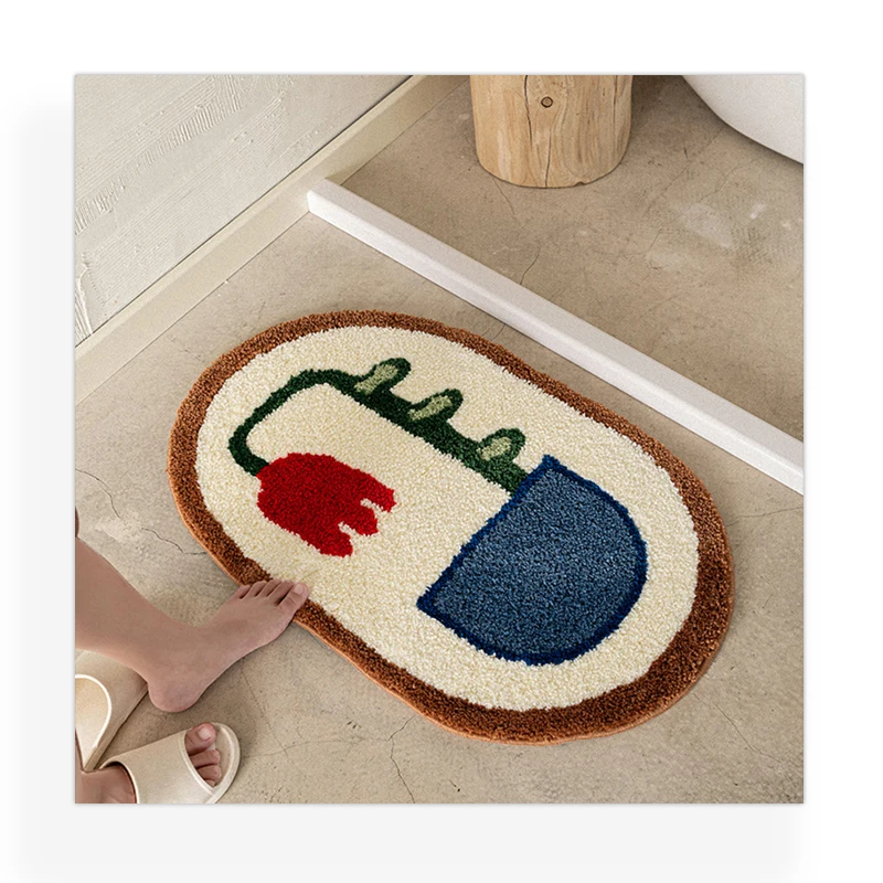 Best Selling TUFTED mats 40*60 cm doormat superfiber soft bath mat