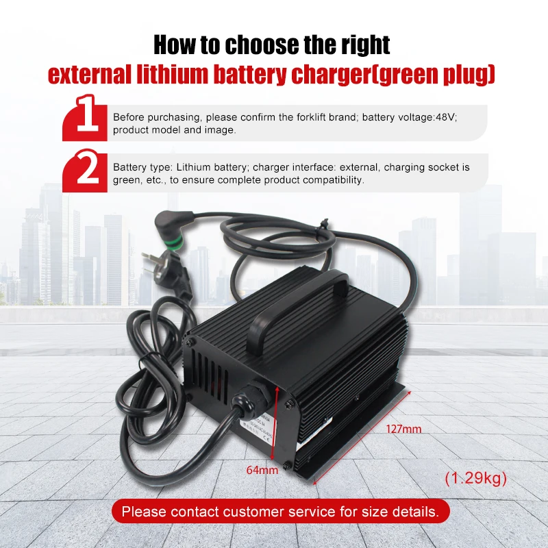 WILLQ Batteria per transpallet Elettrico 48V 20Ah 30Ah Batteria al