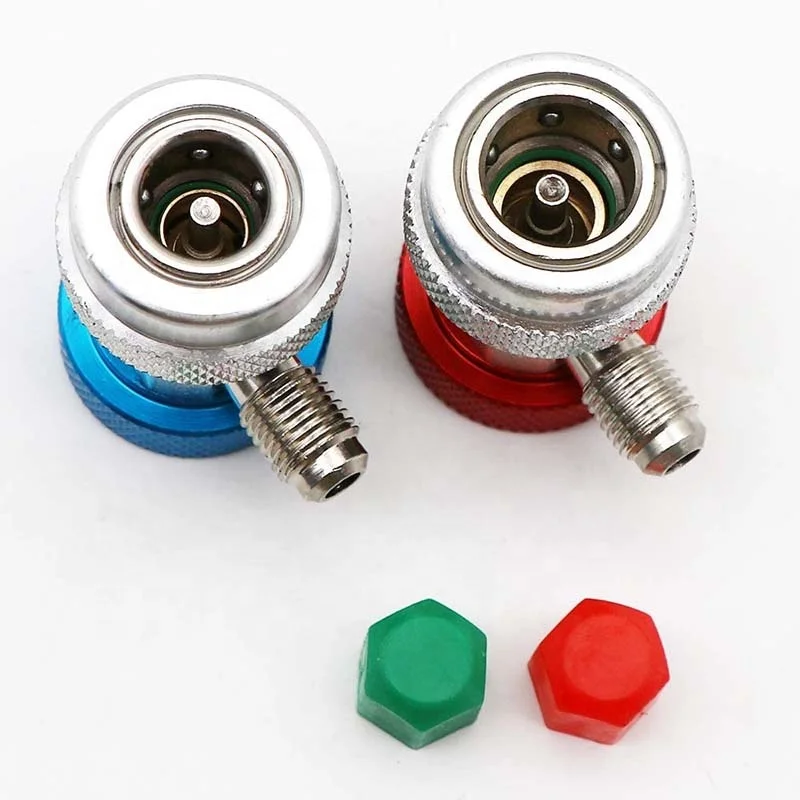 low ac freon manifold gauge hose conversion-6