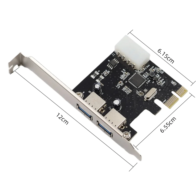 Pcie To 2 Port Usb 3.0 Expansion Card Asm1042 Chip Desktop Pci Express