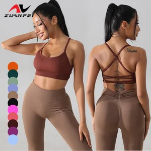 Seamless Yoga Sportswear Workout Running Hot Sexy Sports Gym Bra High Quality Basic Tops Women