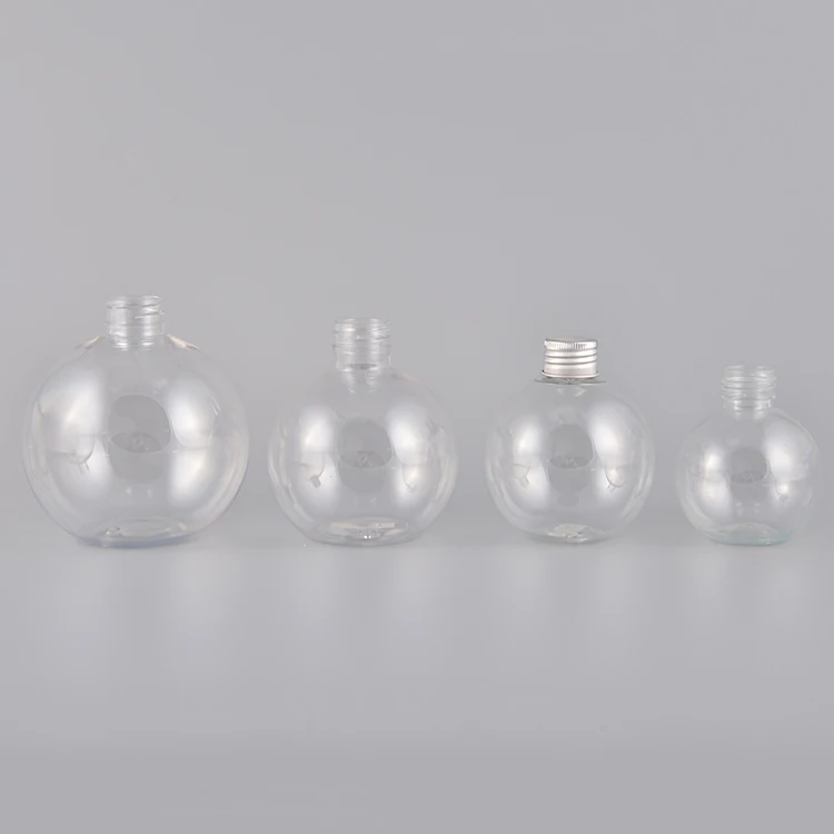 Empty clear PET 60ml 2oz Spherical Plastic Bottle Ball Shape Water Bottle