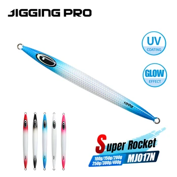Cheery 100g-400g Saltwater Jig Fishing Lures Fast Sinking Casting Jigging Bait Lead Material Artificial Bait for Sea Fishing – Metal Jig – view 3