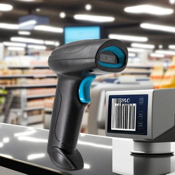 Factory Wholesale Direct Sales handheld Desktop 1D 2D barcode scanner wireless Laser Reader Barcode Scanner