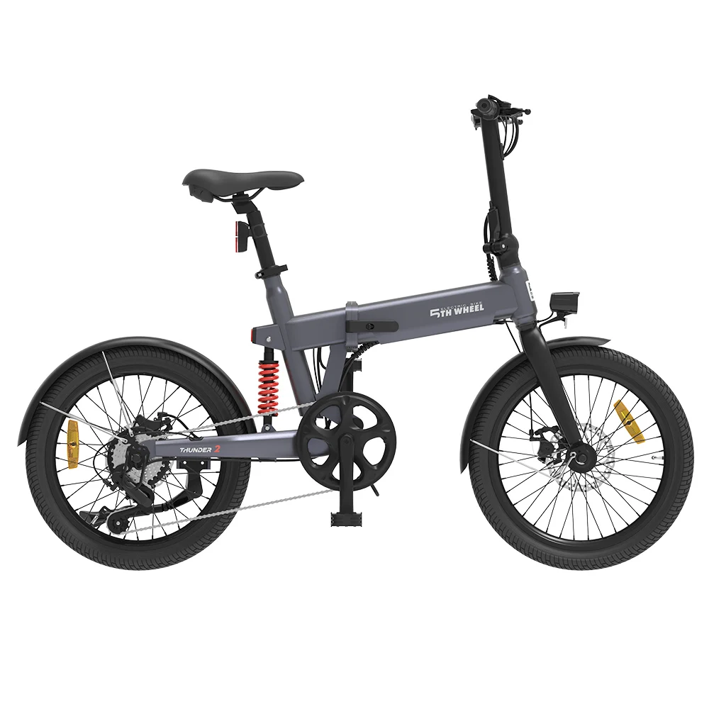 5. RAD Thunder 2 EB05 250W/10.4AH Graue Elektro fahrräder Mountainbike Faltrad