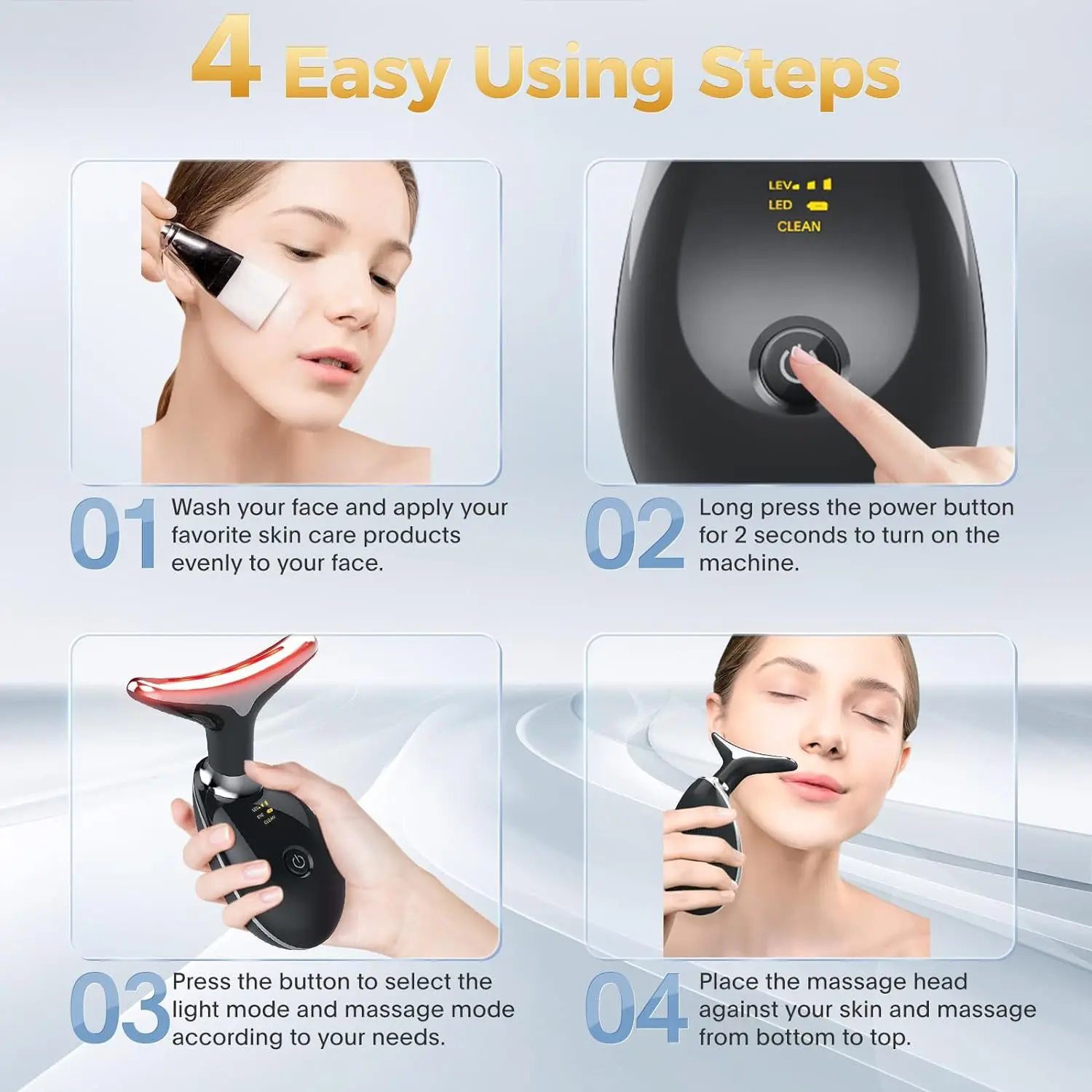 best vibrating face massager 24K Gold Facial Massager: Vibration Face Lift Massage Tool for Slimming &  Firming - Shop Now! from Dhgate Face Massager main image 0