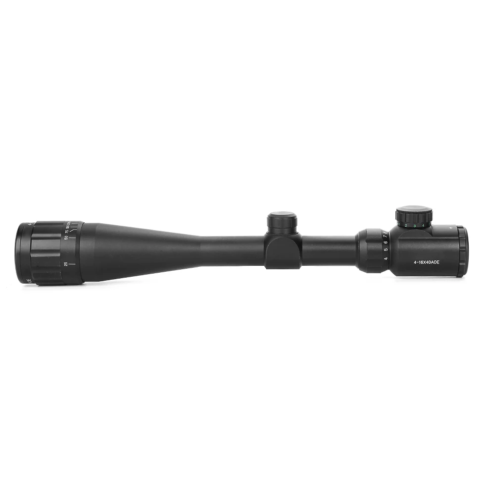 4-16x40AOE Custom Hunting Scopes Parallax Aluminum Alloy Scopes Objective Optic Scope With Good Quality for Hunting