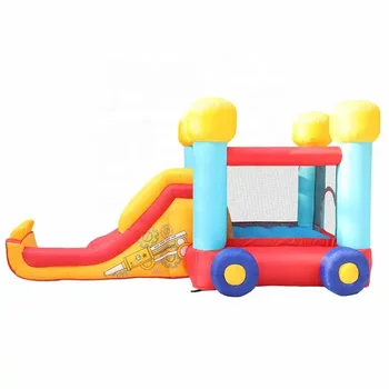 backyard kids min inflatable bouncer with cars theme for home use