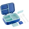 3 Compartment blue boxes (including sauce box)