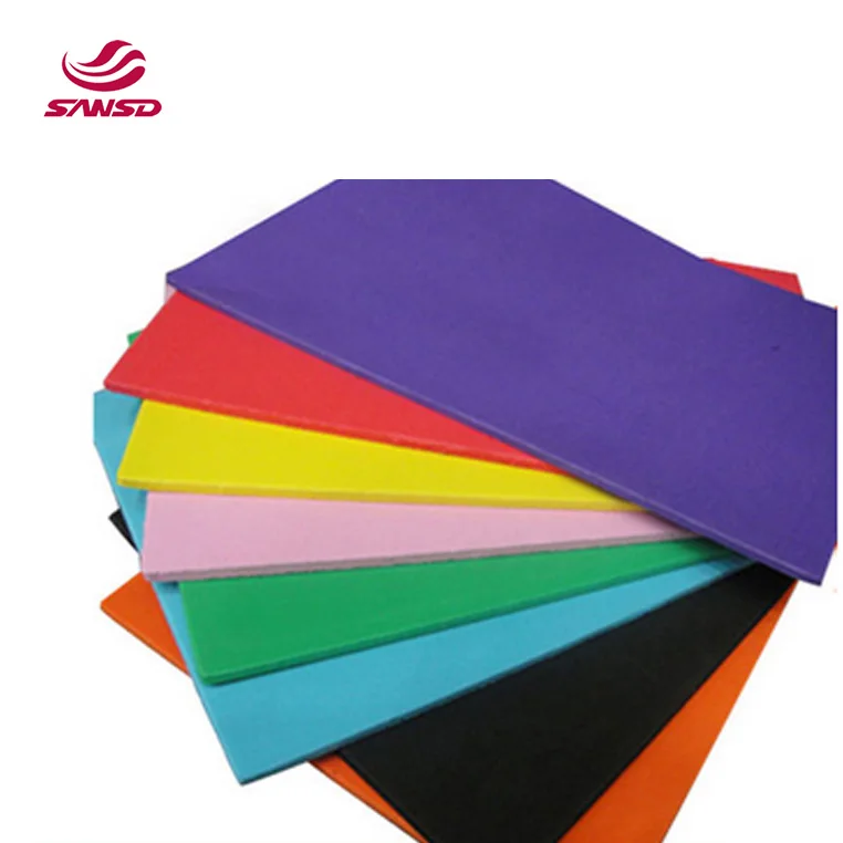 Высокая эластичность Подгонянный водонепроницаемый пластиковый пенопласт толстый EVA лист сырья