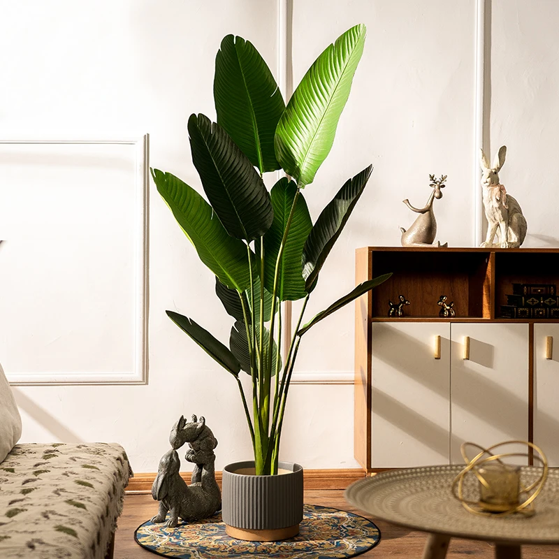 Factory Direct High Quality Realistic Simulation Modern Green Palm Artificial Tree Pot Evergreen Hanging for Indoor Outdoor Use