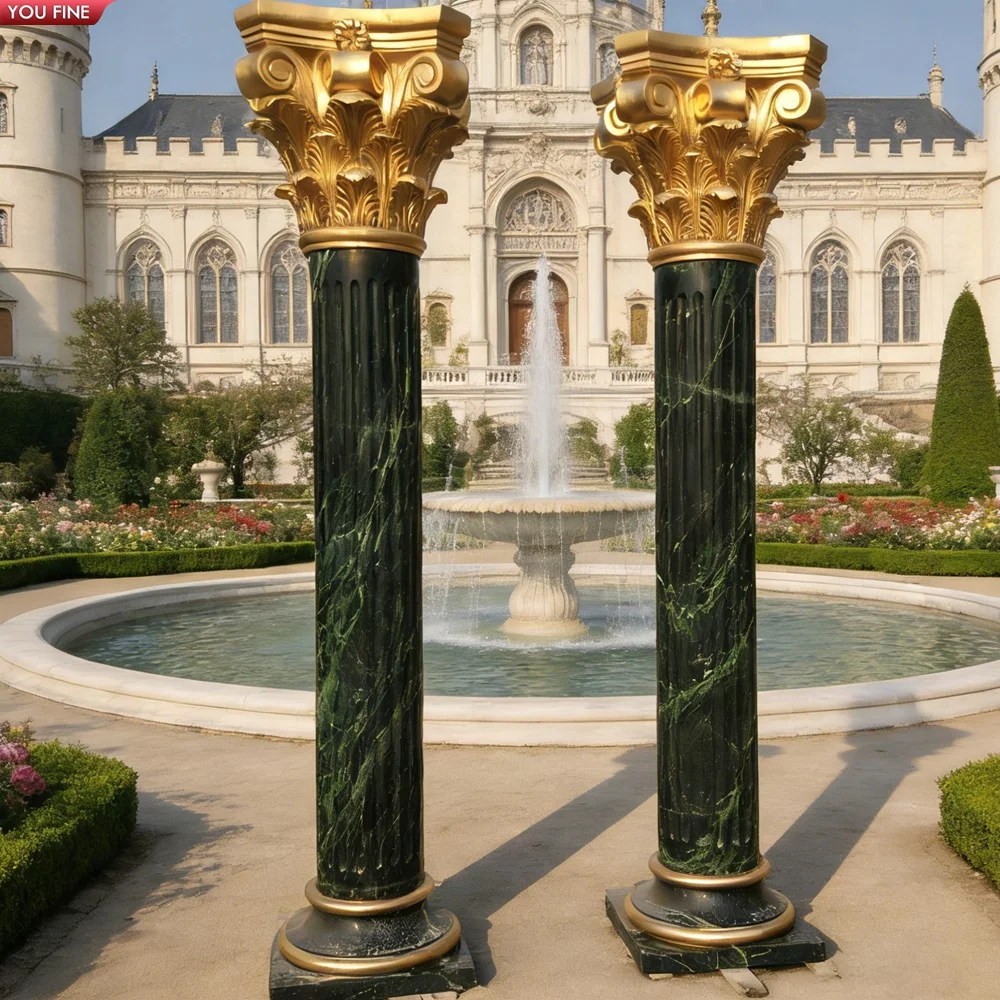 YOUFINE手彫り白大理石柱 クラシックローマ様式柱 ヴィラ用| Alibaba.com