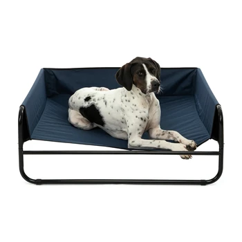 High quality oxford outdoor elevated dog bed durable breathable steel tube dog elevated pet bed