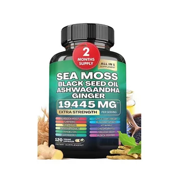 Oem Sea Moss Capsules With Black Seed Oil,Ashwagandha,Ginger ...