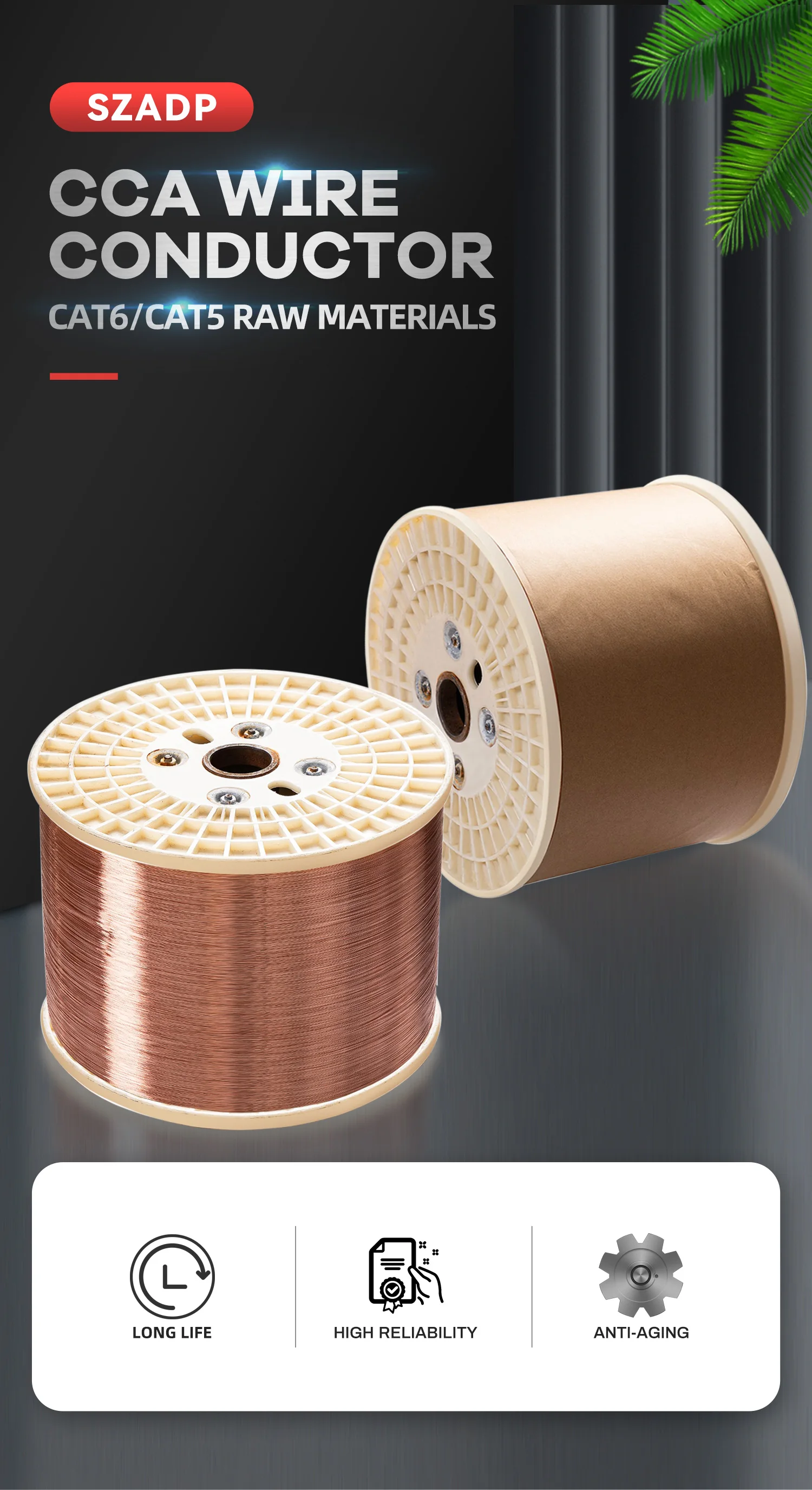 Copper Clad Aluminum Magnesium Wire Cu Cca Ccam Ccs 0.15mm-3.0mm Copper ...