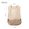 Couleur crème [tablier gilet] avec essuyage des mains