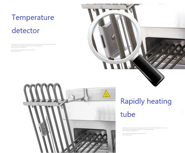 product electric standing deep fat fryer for potato chips frying machine 1 tank double baskets chicken fryer-14
