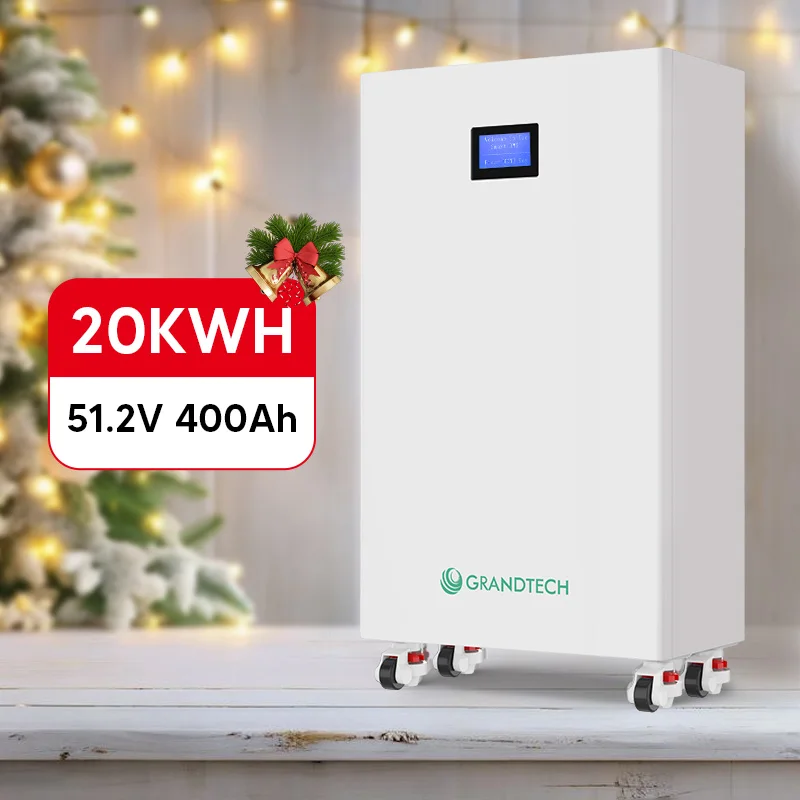 Акомулатор од залиха за ЕУ Инвертерска литиумска батерија 51.2V 400Ah 10kWh 15kWh 20kwh Lifepo4 Литиум-јонска батерија за складирање енергија Подна постава