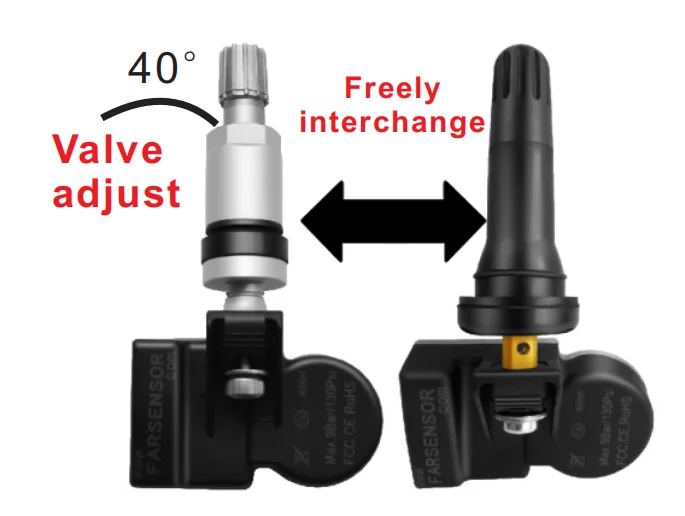 Автоматический tpms датчик farsensor программируемый универсальный 315 МГц и 433 2 в 1 то же использование с датчиком autel mx