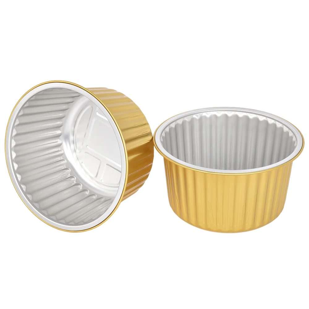 product round 180mm 1700ml custom aluminum foil food container 7inch 57oz full size tray lid foil containers with lid-1