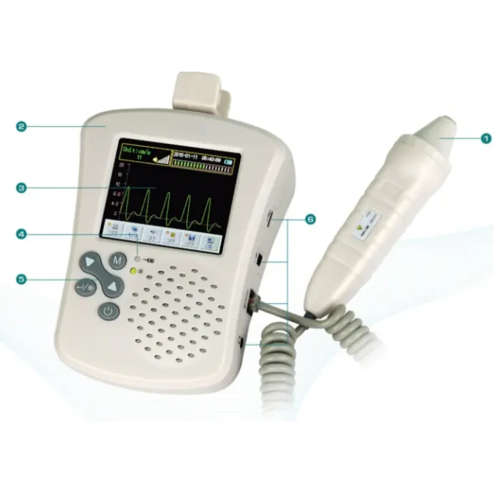 Doppler Vascular Best 8MHz Probe Doppler Vascular Portable Price Most Standard Hand Held Doppler Vascular for Medical