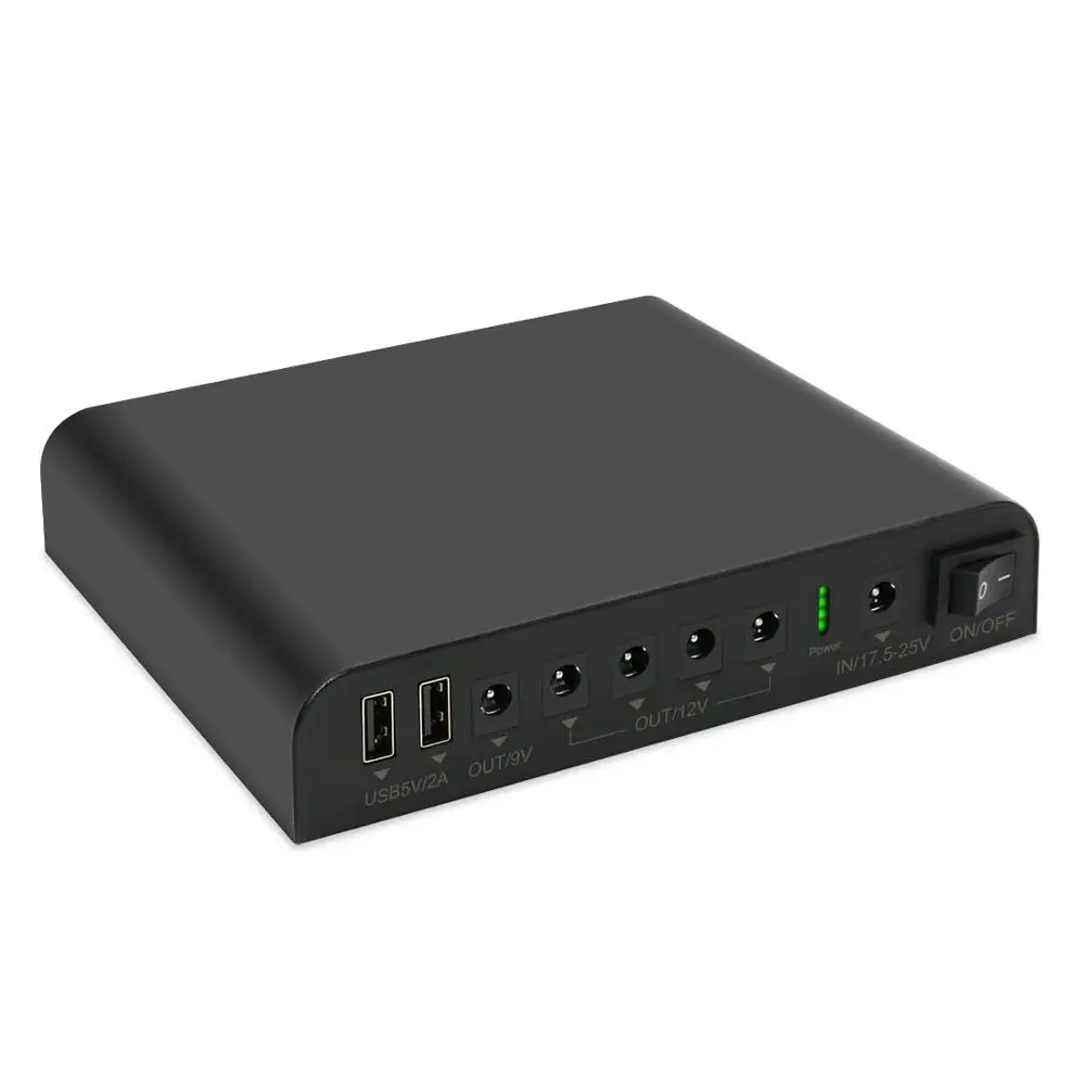 TalentCell Mini UPS Uninterrupted Power Supply 27000mAh 98Wh 18650 China Battery Pack With Indicator for Wireless Router