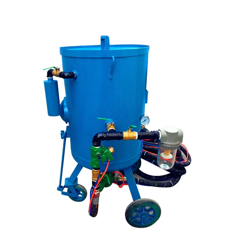High Pressure Portable Glass Sandblasting Machine Sand Blasting Machine 300l