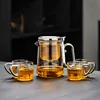 Tasse Shanhe à couvercle rabattable, manche imitation bois, FA 1000ml, manche argenté