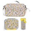 Lunch box and cup and bag blue