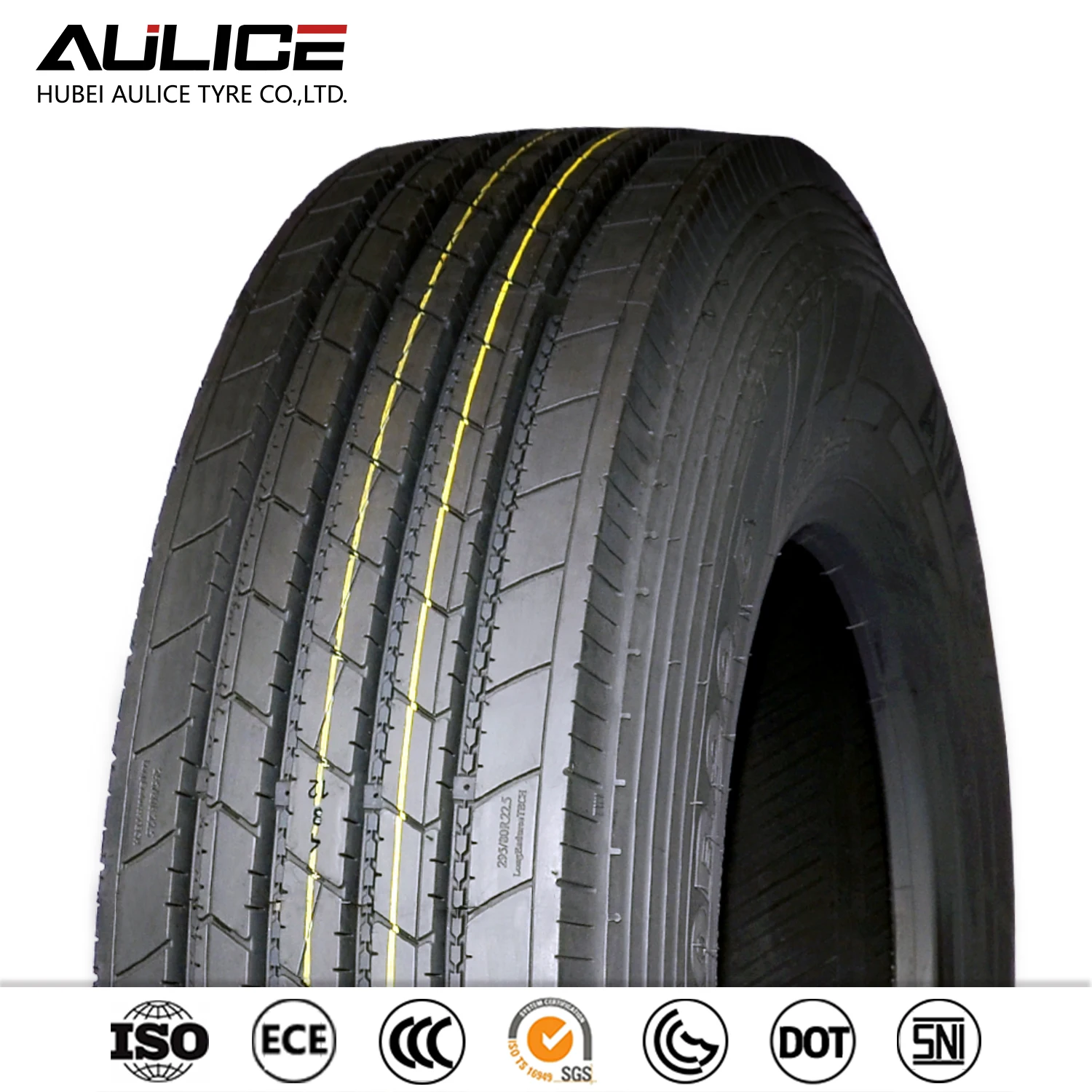 O pneu sem câmara de ar chinês AW767 do pneumático 315/80R22.5 reforçou o projeto do grânulo com a boa calor-dissipação da milhagem longa