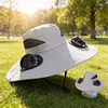 Gorra con ventilador solar - 2 ventiladores redondos - gris claro puro